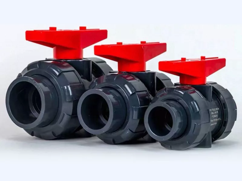 UPVC double-union ball valve